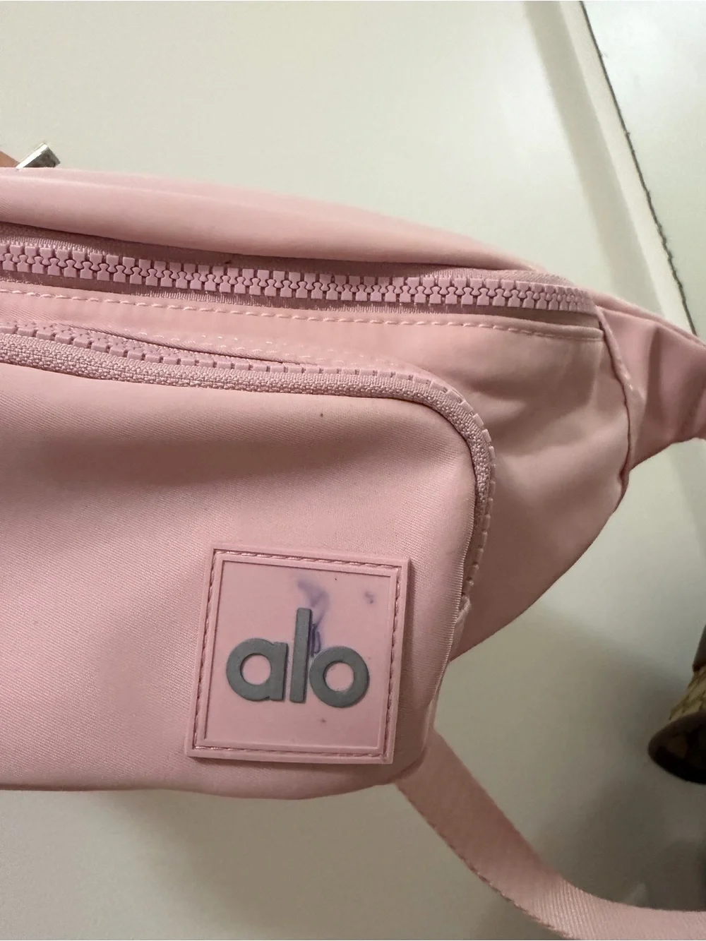 ALO Yoga Blush Pink Crossbody Belt Bag